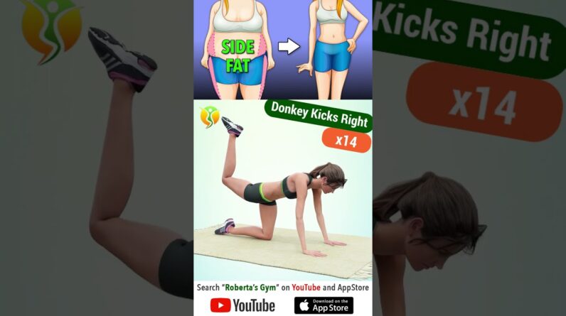 12 Exercises for #sidefatloss – Burn #lovehandles & #saddlebags  @RobertasGym #weightloss #fitness
