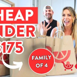 the CHEAPEST grocery haul to lose fat (family of 4 under $175)