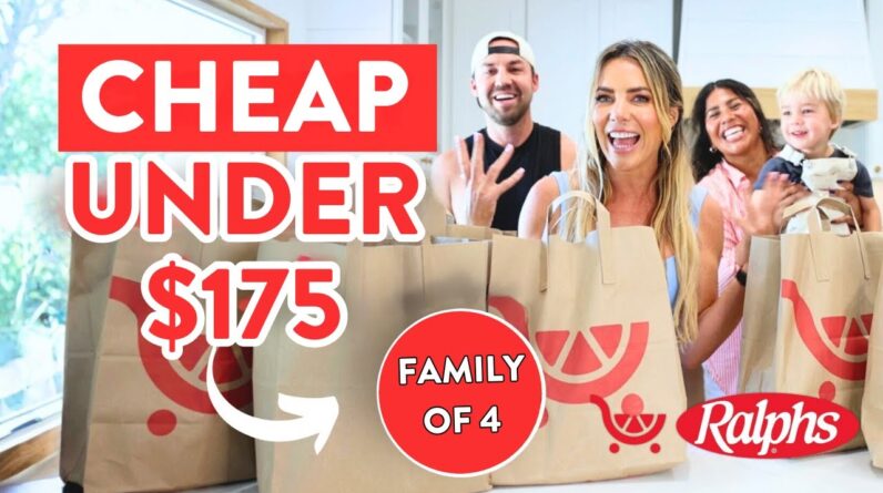 the CHEAPEST grocery haul to lose fat (family of 4 under $175)