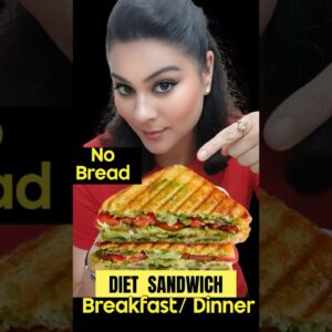 No-Bread Weight Loss Sandwich for Breakfast or Dinner #healthysandwichrecipe #weightlossbreakfast
