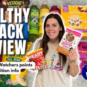 Healthy Snack Review | Trying New Healthy Low Point Foods | WeightWatchers Points, Calories & Macros