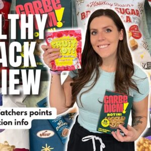 Healthy Snack Review | Trying New Healthy Low Point Foods | WeightWatchers Points, Calories & Macros