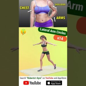#upperbodyworkout for Lean Arms , #chest , #shoulders ⁩@RobertasGym  #homeworkout #weightloss