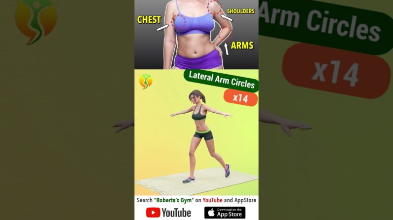 #upperbodyworkout for Lean Arms , #chest , #shoulders ⁩@RobertasGym  #homeworkout #weightloss