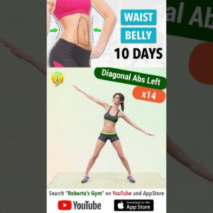 10-Day #flatbelly & #slimwaistworkout #challenge @RobertasGym #homeworkout #weightloss #fitness