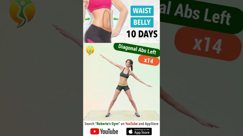 10-Day #flatbelly & #slimwaistworkout #challenge @RobertasGym #homeworkout #weightloss #fitness