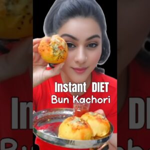 Yum Healthy Indian Tea Time Snack - Bun Kachori #healthysnacks #weightlossrecipes  #kachorirecipe