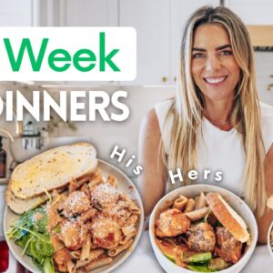 EASIEST Meal Prep for a Family (fat loss friendly dinners everyone will eat)