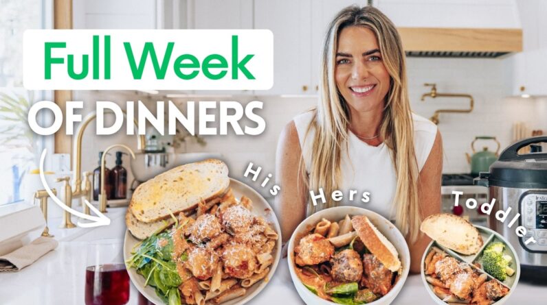 EASIEST Meal Prep for a Family (fat loss friendly dinners everyone will eat)