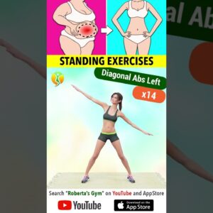 Gentle #bellyfatloss #workout with #standingexercises  @RobertasGym   #weightloss #homeworkout