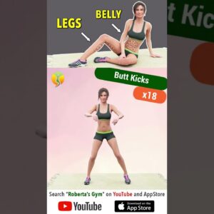 Reduce Leg and #bellyfat : 6 Moves for Slimmer Legs + #flatbelly @RobertasGym #weightloss #workout
