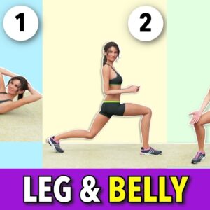 20-Min Leg & Belly HIIT Workout to Burn Calories at Home