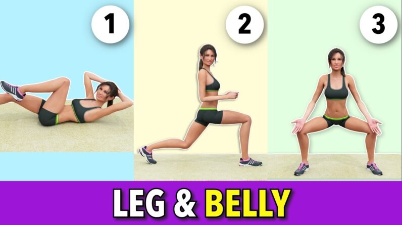 20-Min Leg & Belly HIIT Workout to Burn Calories at Home