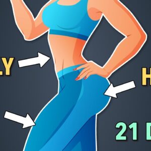 21-Day Fat Loss Challenge: Legs, Belly, and Hips Home Workout
