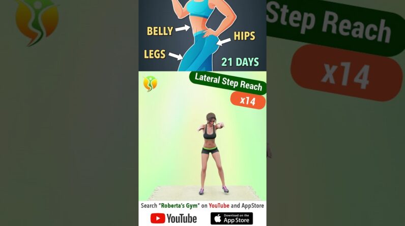 21-Day #fatlosschallenge #legs , #belly , and #hips #homeworkout @RobertasGym #weightloss #fitness