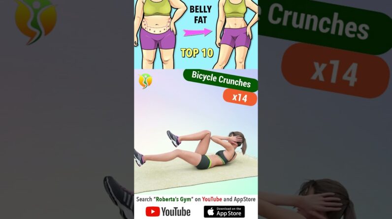 #burnbellyfat Every Morning - Top 10 #dailyexercises @RobertasGym  #homeworkout #weightloss
