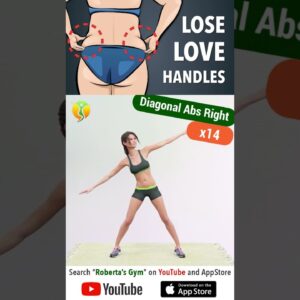 14 #exercises to Burn #lovehandles and Sculpt #abs Fast @RobertasGym  #homeworkout #weightloss