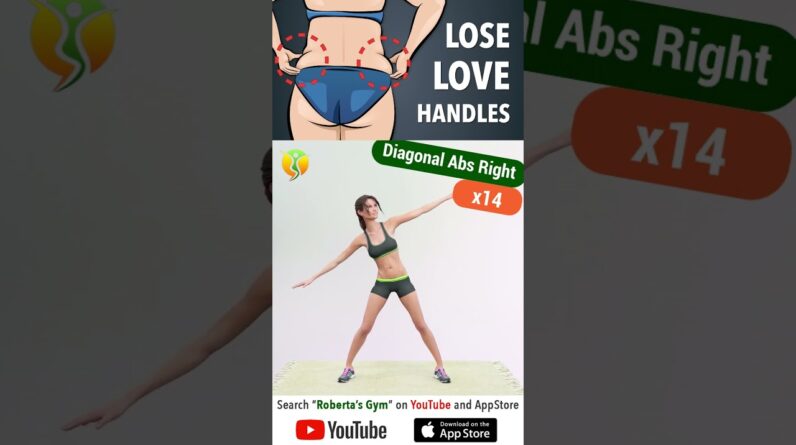 14 #exercises to Burn #lovehandles and Sculpt #abs Fast @RobertasGym  #homeworkout #weightloss