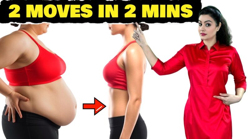 2 Easy Moves In 2 Minutes for a Flatter Stomach (No Crunches, No Gym)