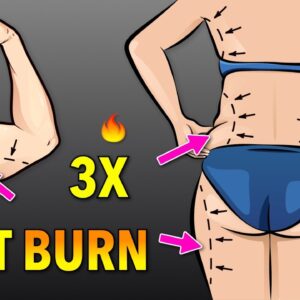 3 in 1 Fat Burning Workout: Arm Fat + Leg Fat + Back Fat