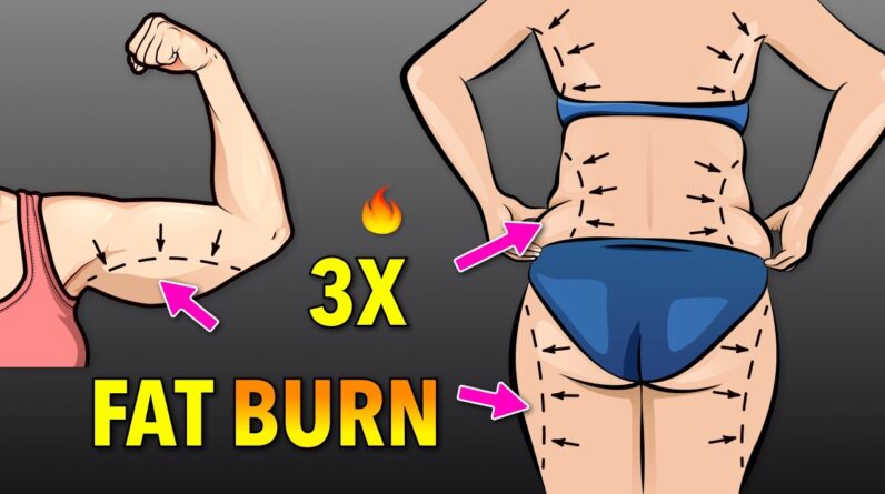 3 in 1 Fat Burning Workout: Arm Fat + Leg Fat + Back Fat