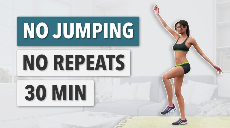 30 Min Full Body Fat Burn: NO JUMPING, NO REPEATS