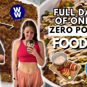 I Ate ONLY Zero Point Foods for a Day | WeightWatchers | What I Eat in a Day For Weight Loss All In