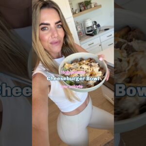 High protein cheeseburger bowl recipe