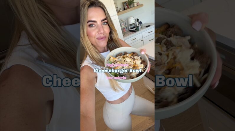 High protein cheeseburger bowl recipe