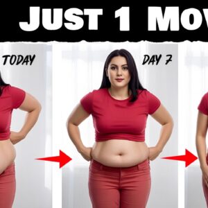 Just 1 Move Anyone Can Do To Lose Tummy Fat (No Jumping - No Crunches)