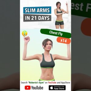 #slimdown Your #Arms in 21 Days – #homeexercises  @RobertasGym   #homeworkout #weightloss #workout