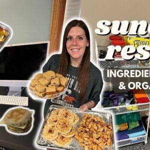 Sunday RESET | Ingredient/Meal Prep, Organize | Staying on Track | Pancake Bake, Buffalo Chicken Dip