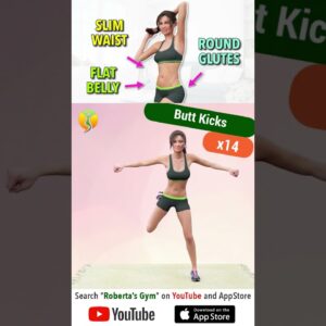 #flatbelly #slimwaist and #roundglutes – 27 #fatburningexercises @RobertasGym #weightloss #fitness