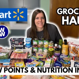 HUGE Healthy WALMART Grocery Haul | WeightWatchers Points | Healthy Meal Ideas For Weight Loss