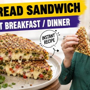 No Bread High Protein Sandwich ❤️ Instant Breakfast Or Dinner