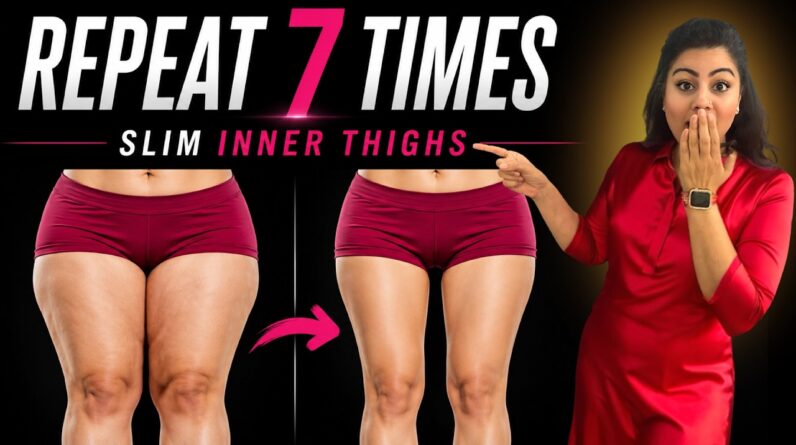 Only 7 Times! Burn Thigh Fat At Home (No Jumping, No Pain)