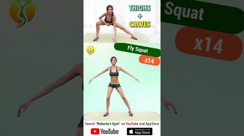 30 Min #legworkout To shape Your #thighs and #calves @RobertasGym  #weightloss #homeworkout
