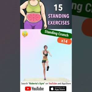 15 Best #standingexercises To #burnbellyfat @RobertasGym  #weightloss #homeworkout