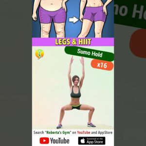 20-Minute #legs & #hiit #workout to #loseweight ⁨@RobertasGym#weightloss #homeworkout #legsworkout