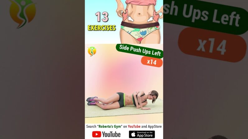 #reducesidefat with 13 Simple #athomeexercise @RobertasGym  #weightloss #homeworkout #fitness