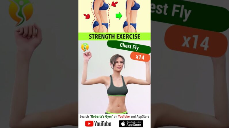 20-min Easy #strengthexercise #Arms , #chest & #backworkout ⁨#weightloss #homeworkout