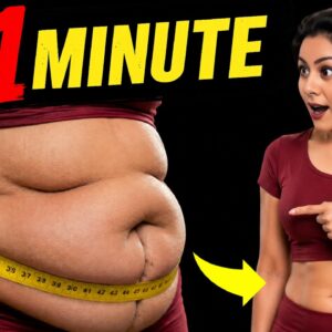 Do This Tonight To Flatten Belly While Sitting  ❤️ (No Gym)