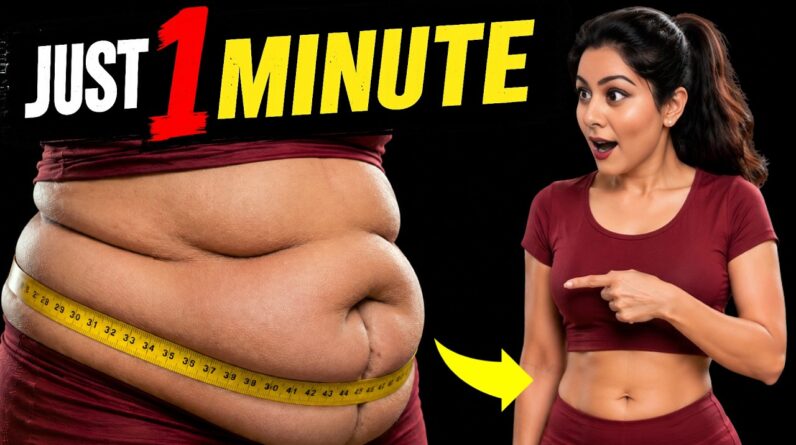 Do This Tonight To Flatten Belly While Sitting  ❤️ (No Gym)
