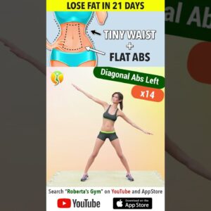 Lose #waist  & #bellyfat In 21 Days – #tinywaist & #flatabsworkout  ⁨@RobertasGym #weightloss