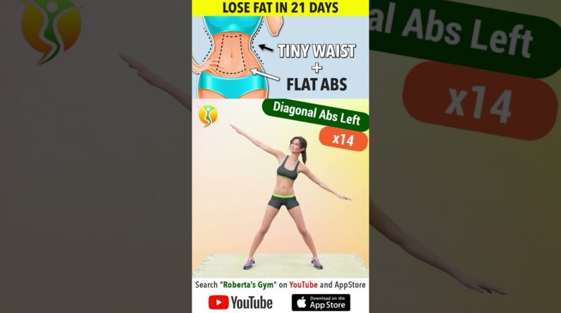 Lose #waist  & #bellyfat In 21 Days – #tinywaist & #flatabsworkout  ⁨@RobertasGym #weightloss