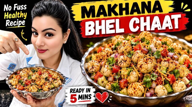 Craving Something Crunchy? Try This Healthy Makhana Bhel Recipe!