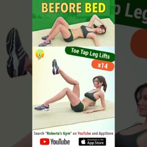 Do These 10 #exercises #beforebed to #burncalories  ⁨@RobertasGym⁩  #homeworkout #weightloss