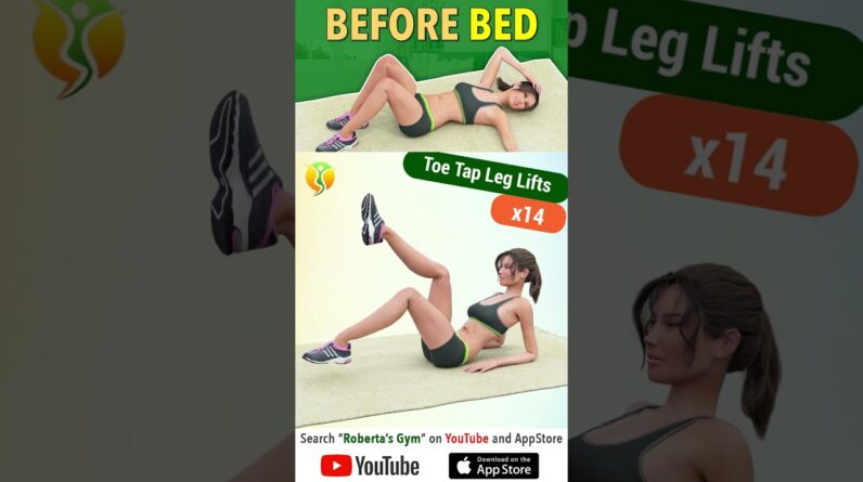 Do These 10 #exercises #beforebed to #burncalories  ⁨@RobertasGym⁩  #homeworkout #weightloss