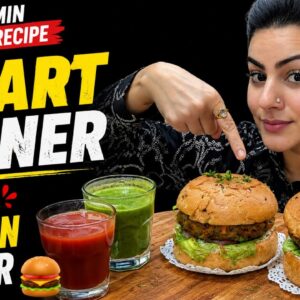 Love Burgers? Try My Healthy Veg High Protein Burger Recipe ❤️ Healthy Dinner Recipe