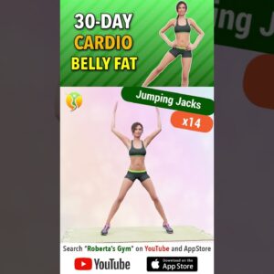 #30days #flatbellychallenge – #cardio & #absworkout ⁩@RobertasGym  #weightloss #homeworkout